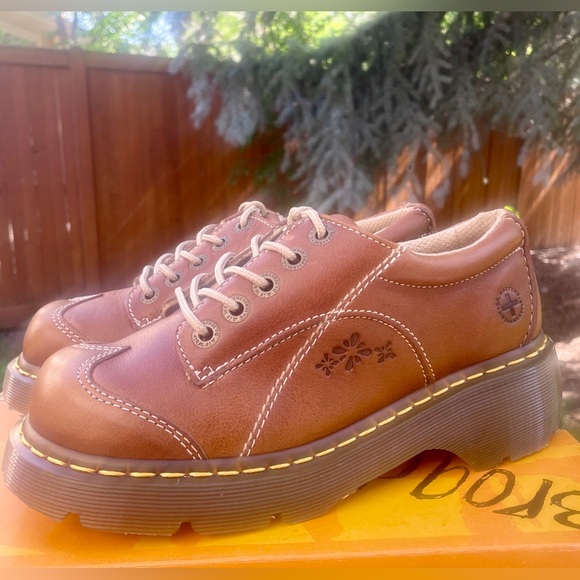 Rare Dead-stock Dr. Martens #12280 Vintage Floral Splat Wingtip Oxfords 8-8.5 - Picture 3 of 15